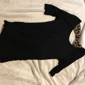 Cheetah bow back top